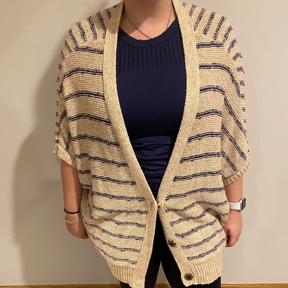 Tan striped sweater